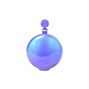 Perfume bottle mid 20th century, Lalique blue glass, moon…