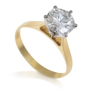 2.55ct Round Diamond Solitaire Ring in 18ct Gold, Size L - Rings ...