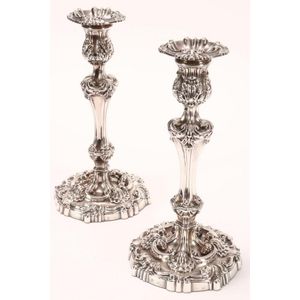 Double Capital Candlestick From Gujarat - 19thC Double Capital Candlestick From Gujarat - 19thC