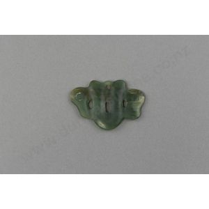 19th century pounamu pekapeka, polished tangiwai (bowenite)…