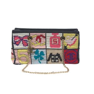 Chanel Tapestry Bag with Chain Strap - Handbags & Purses - Costume ...