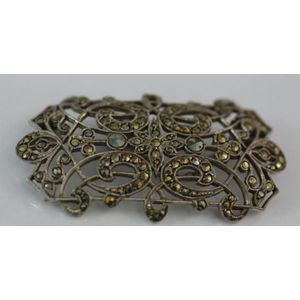 French Marcasite Brooch - Brooches - Jewellery