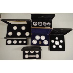 Ten Masterpieces in Silver proof coin sets comprising of 1@…