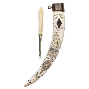 Scrimshaw walrus tusks - price guide and values