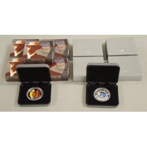 Eleven Australian Perth Mint $1 silver coins comprising of 6@…