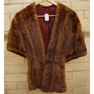 Mink stole Louis Vuitton Brown in Mink - 33675855