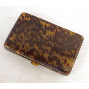 Vintage tortoiseshell cigarette case, 13 cm x 8 cm approx.