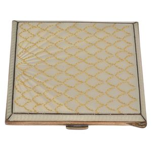 A sterling silver & enamel cigarette case, of square form with…
