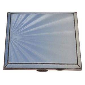 A sterling silver and enamel cigarette case, of square form…