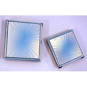 Enamel & sterling silver cigarette case, hallmarked Birmingham…