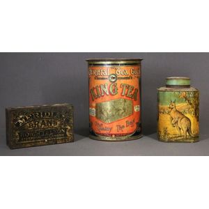 Two various tea canisters. Bushells one pound Australian…