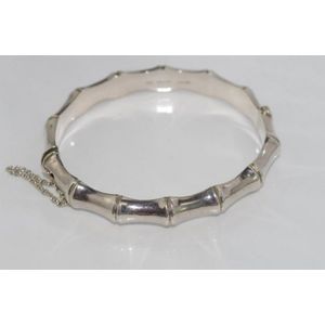 Bamboo bracelet deals silver