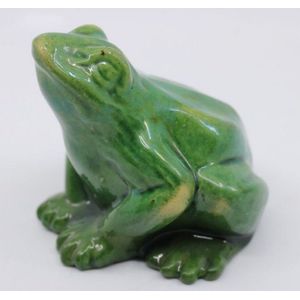 Small Green McHugh Frog Figurine - Unsigned - McHugh - Ceramics