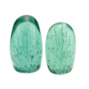 Two English bubble dumps, early 19th century, of ovoid form,…