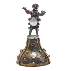 Austrian Silver Jester Figure with Enamel and Gemstones - Figures ...