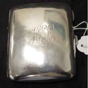 Monogrammed Sterling Silver Cigarette Case, 1915 - Smoking Accessories ...