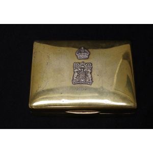 Sterling silver gilt cigarette box Worshipful company of…