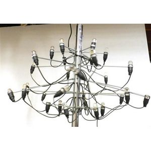 A Flos Gino Sarfatti Mod. 2097 chandelier, some cracks &…