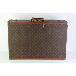 Louis Vuitton Monogram Suitcase Large Luggage with Combination Lock & ID  Tag VTG