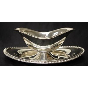 Christofle - Large Silver-Plated Gravy Boat - Malmaison