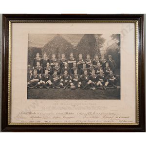 Rare signed 1905-06 'Originals' New Zealand football team sepia…