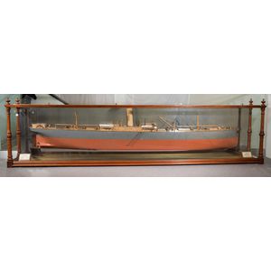 Large and massive ship builders model of the twin screw steamer…
