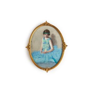 A miniature, a young lady by B. Edwell circa 1920 signed B.…