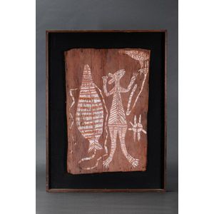 Early bark painting, artist unknown, West Arnhem Land, Northern…