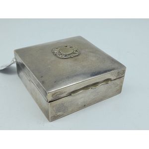 Rare Mid-Century Leather, Oak Wood and Aluminum Cigarette Box by Carl  Auböck For Sale at 1stDibs