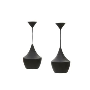 Tom Dixon pair of 'Beat Fat' pendant lights, hand spun brass…