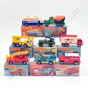 Eight boxed Matchbox 1-75 Series Superfast Models, 19, 49, 68,&hellip;