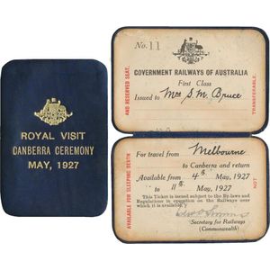 1927 Royal Visit for the Opening of Parliament House, black…