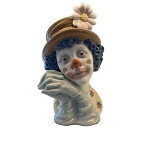 SALE Lladro, Clown Head, Orig Box Spain, Jose Puche, Retired, 5130, Stand,  Special Vintage Very Rare, Fabulous 