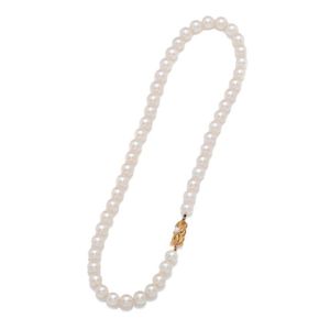 Genuine 14K Gold Pearl Filigree Necklace Clasp | 5.5 x 13.4mm Fish Hook  Clasp