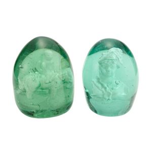 Two rare English dumps with Sulphide Inclusions, early 19th…