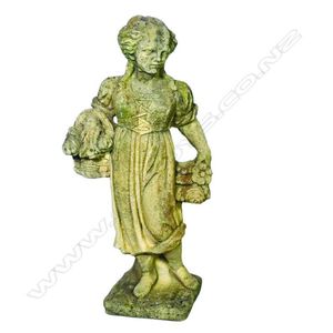 Church Stone garden statue 'Summer', as allegorical cherub.…