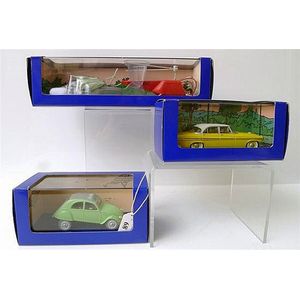 Three En Voiture Tintin figures from Tintin Comics Released in…