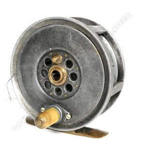 A good 4 inch Moscrops alloy and brass fly reel, smooth working…