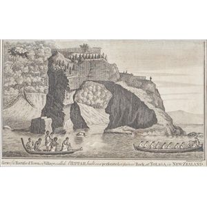 A view of a Fortified town or village called Ahippah built on a…