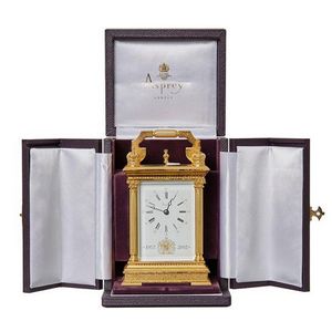Asprey golden Jubilee carriage style clock, to commemorate the…