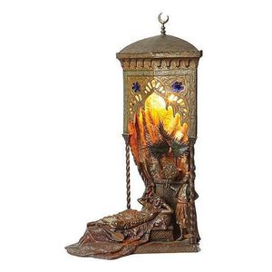 A Franz Bergman Austrian cold-painted bronze figural lamp. Cast…
