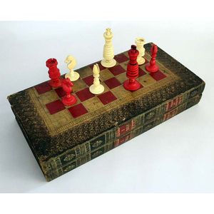 Gucci Leather Backgammon and Chess Set