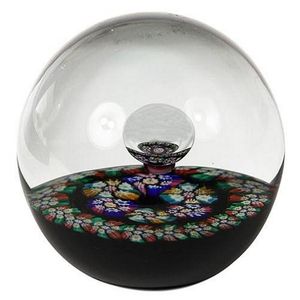 Caithness 'Millefiori Reflections' art glass paperweight with…
