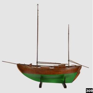 An early West Australian pond yacht. The yacht was made in the…