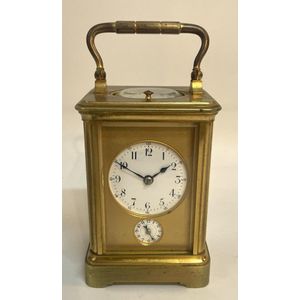 19th Century Brass Repeater Carriage Clock in Four Glass Case - Clocks ...