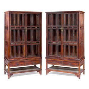 Lattice Kitchen Cabinet From Shanghai - 19th Century Lattice Kitchen Cabinet From Shanghai - 19th Century