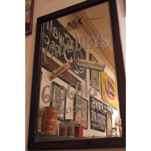 Cadburys chocolate advertising mirror, 81 cm high, 49 cm wide