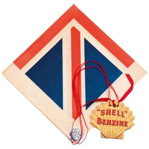 Basil Watson's Biplane souvenir Shell Benzine advertising…