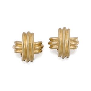 Tiffany & Co. 18ct Gold X Earrings - Earrings - Jewellery