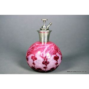 A fine Le verre Francais cameo glass perfume atomiser with a&hellip;